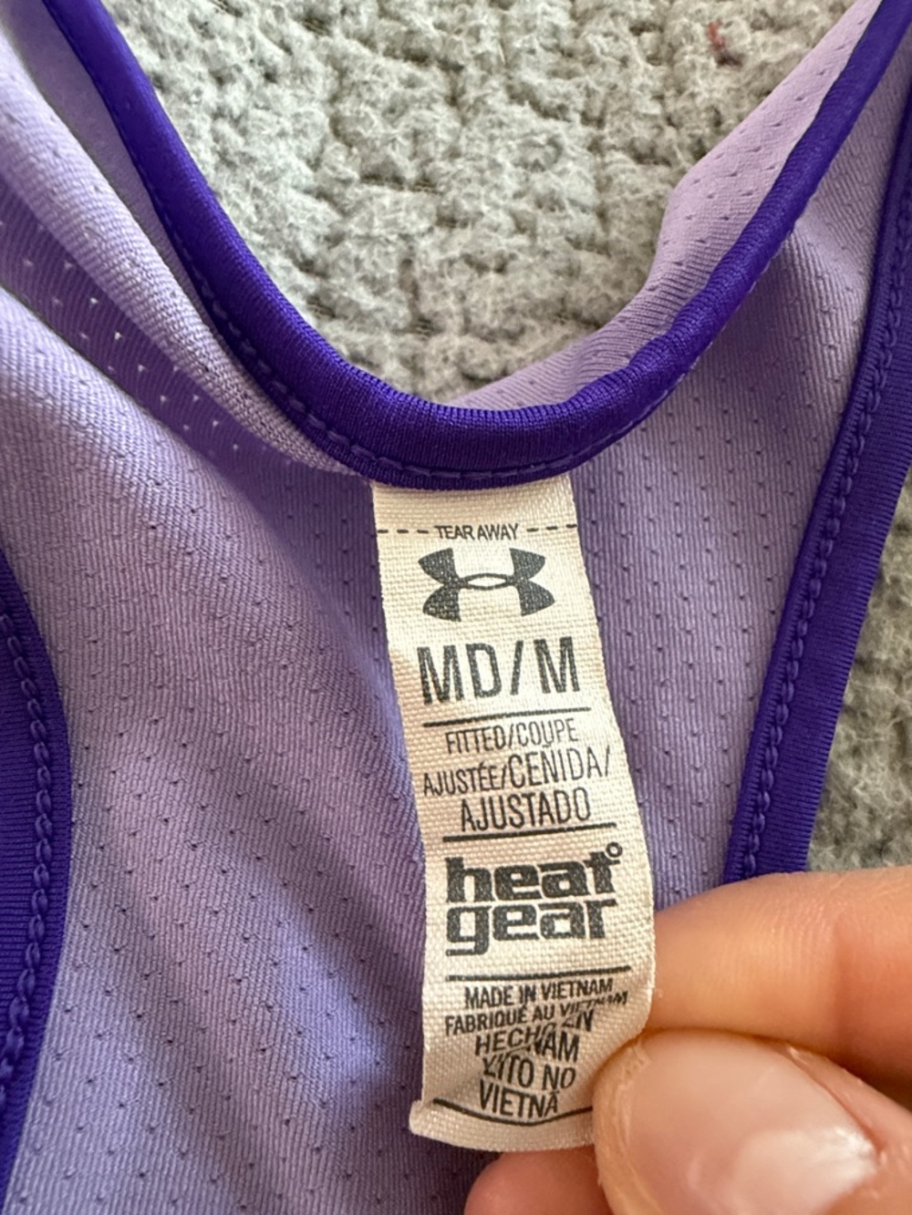 Under Armour Purple Racerback Performance Tank - Picture 2 of 4